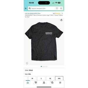 Manscaped t shirt NWT large black